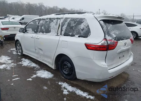 2020 Toyota Sienna Le из США, поврежденный, VIN 5TDKZ3DC0LS059264
